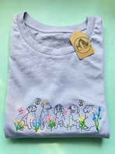 Load image into Gallery viewer, Wildflower Puppies Organic T-Shirt- Gifts for dog lovers and owners.
