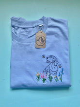 Load image into Gallery viewer, OUTLINE STYLE- Wildflower Dogs T-Shirt- Embroidered tee for dog lovers