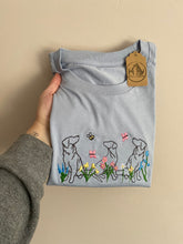 Load image into Gallery viewer, MIX AND MATCH DOG BREEDS- OUTLINE STYLE - Wildflower Dogs T-Shirt - Embroidered organic tee for dog lovers