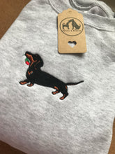 Load image into Gallery viewer, Embroidered Dachshund Sweatshirt - Gift for Sausage dog owners/ lovers