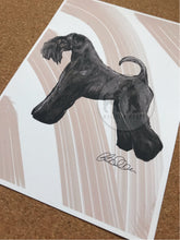 Load image into Gallery viewer, Kerry Blue Terrier Fine Art Print