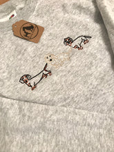 Load image into Gallery viewer, Embroidered Dachshund Sweatshirt - Gifts for sausage dog lovers/ owners