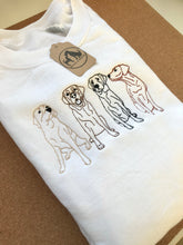 Load image into Gallery viewer, Embroidered Labrador Sweatshirt - Gifts for yellow, chocolate brown, black and fox red lab lovers