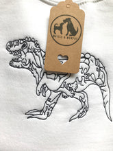 Load image into Gallery viewer, Dinosaur T-Rex Embroidered Unisex T-shirt