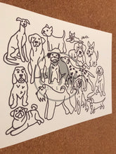 Load image into Gallery viewer, Dog Club - A5 Art Print