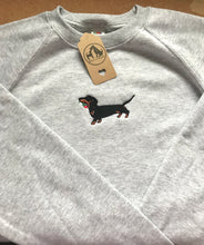 Load image into Gallery viewer, Embroidered Dachshund Sweatshirt - Gift for Sausage dog owners/ lovers