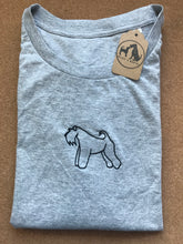 Load image into Gallery viewer, Embroidered Kerry Blue T-shirt - Gifts for Kerry blue terrier lovers and owners