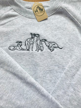 Load image into Gallery viewer, Embroidered Greyhound, Whippet, Lurcher, Sighthound, Galgo Sweatshirt