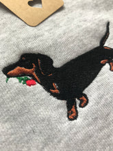 Load image into Gallery viewer, Embroidered Dachshund Sweatshirt - Gift for Sausage dog owners/ lovers