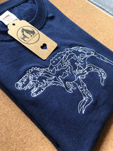 Load image into Gallery viewer, Dinosaur T-Rex Embroidered Unisex T-shirt