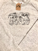 Load image into Gallery viewer, Embroidered Cats Sweatshirt - The perfect gift for cat lovers & owners