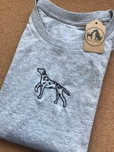 Load image into Gallery viewer, Embroidered Dalmatian T-shirt - Gifts for dalmatian lovers and owners