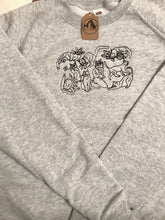 Load image into Gallery viewer, Embroidered Cats Sweatshirt - The perfect gift for cat lovers & owners