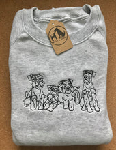 Load image into Gallery viewer, Embroidered Schnauzer Sweatshirt - For Miniature, Standard and Giant schnauzer owners
