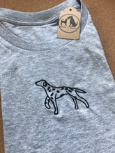 Load image into Gallery viewer, Embroidered Dalmatian T-shirt - Gifts for dalmatian lovers and owners