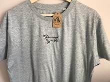 Load image into Gallery viewer, Embroidered Dachshund T-shirt - Gifts for Sausage dog lovers and owners