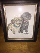 Load image into Gallery viewer, Personalised Pet Portrait- Coloured Pencil A4