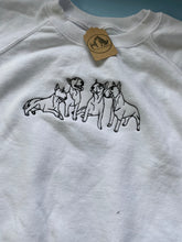 Load image into Gallery viewer, IMPERFECT English bull terrier sweatshirt- WHITE XL