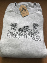 Load image into Gallery viewer, Embroidered Schnauzer Sweatshirt - For Miniature, Standard and Giant schnauzer owners