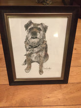 Load image into Gallery viewer, Personalised Pet Portrait- Coloured Pencil A4