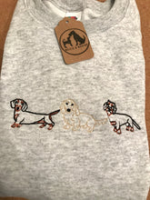 Load image into Gallery viewer, Embroidered Dachshund Sweatshirt - Gifts for sausage dog lovers/ owners