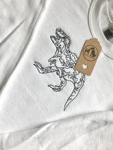Load image into Gallery viewer, Embroidered T-Rex Dinosaur Sweatshirt