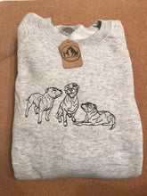 Load image into Gallery viewer, Embroidered Staffy Sweatshirt- Gifts for Staffordshire Bull Terrier lovers