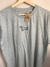 Load image into Gallery viewer, Embroidered Dachshund T-shirt - Gifts for Sausage dog lovers and owners