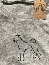 Load image into Gallery viewer, Embroidered Airedale Silhouette Sweatshirt- Gifts for Terrier lovers and owners