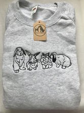 Load image into Gallery viewer, Embroidered Bunny Rabbit Sweatshirt - Gift for bunny lovers &owners