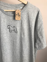 Load image into Gallery viewer, Embroidered Kerry Blue T-shirt - Gifts for Kerry blue terrier lovers and owners