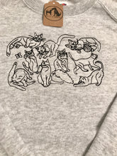 Load image into Gallery viewer, Embroidered Cats Sweatshirt - The perfect gift for cat lovers & owners