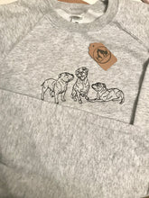 Load image into Gallery viewer, Embroidered Staffy Sweatshirt- Gifts for Staffordshire Bull Terrier lovers