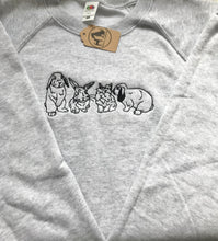 Load image into Gallery viewer, Embroidered Bunny Rabbit Sweatshirt - Gift for bunny lovers &owners
