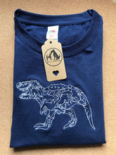 Load image into Gallery viewer, Dinosaur T-Rex Embroidered Unisex T-shirt