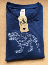 Load image into Gallery viewer, Dinosaur T-Rex Embroidered Unisex T-shirt