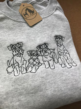 Load image into Gallery viewer, Embroidered Schnauzer Sweatshirt - For Miniature, Standard and Giant schnauzer owners
