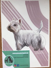 Load image into Gallery viewer, West Highland Terrier Fine Art Print by Maisie&Murphy