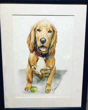 Load image into Gallery viewer, Personalised Pet Portrait- Coloured Pencil A4
