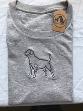 Load image into Gallery viewer, Embroidered Rottweiler T-shirt - Gifts for rottie lovers and owners