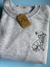 Load image into Gallery viewer, Spring Boston Terrier Outline Sweatshirt - Gifts for Boston owners and lovers.