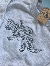 Load image into Gallery viewer, Children’s Embroidered Dinosaur Sweatshirt - Gifts for dino loving kids.
