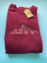 Load image into Gallery viewer, Embroidered Greyhound, Whippet, Lurcher, Sighthound, Galgo Sweatshirt
