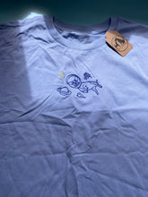 Load image into Gallery viewer, IMPERFECT- Space dog T-shirt -M LIGHT BLUE