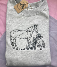 Load image into Gallery viewer, Custom Embroidered Pet Sweatshirt - For Animal Lovers