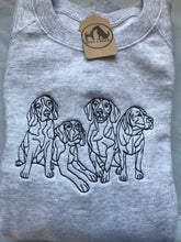 Load image into Gallery viewer, Embroidered Beagle Sweatshirt- Gifts for beagle lovers & owners