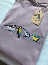 Load image into Gallery viewer, British Garden Birds T-shirt- Gifts for bird watchers and nature lovers