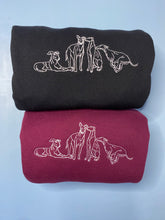 Load image into Gallery viewer, Embroidered Greyhound, Whippet, Lurcher, Sighthound, Galgo Sweatshirt