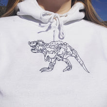 Load image into Gallery viewer, Embroidered T-Rex Hoodie for dinosaur lovers