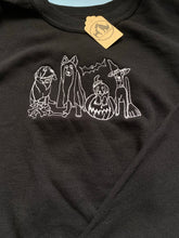 Load image into Gallery viewer, Halloween Dogs Embroidered sweatshirt - spooky dog costumes for Halloween lovers.